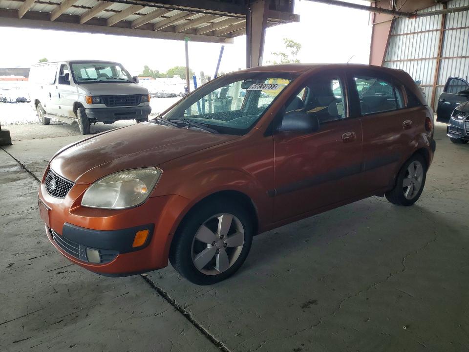 2007 Kia Rio VIN KNADE163476207196 — COPART salvage auction photo