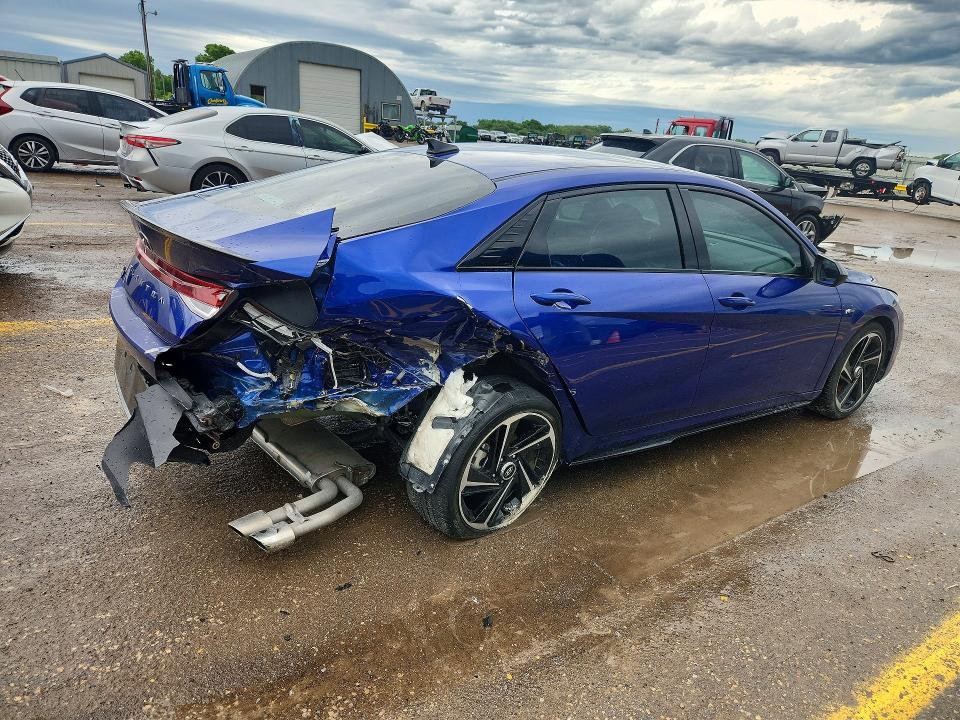 2023 Hyundai VIN KMHLR4AF6PU410748 COPART salvage auction — REAR END, Ks - Cert Of Title-Salvage, sold $5,600 on 2026-07-15 (photo 3)