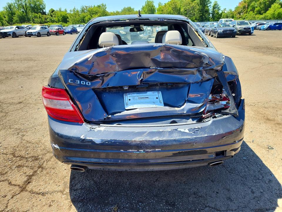 2009 Mercedes-benz C class VIN WDDGF54X19F233001 COPART salvage auction — REAR END, CT - CERT OF TITLE-SALVAGE, sold $450 on 2026-07-02 (photo 6)