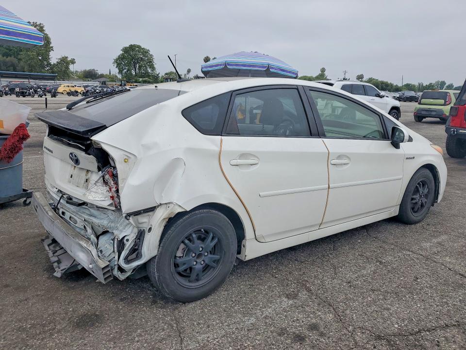 2012 Toyota Prius VIN JTDKN3DU0C5434306 COPART salvage auction — REAR END, Ca - Salvage Certificate, sold $1,800 on 2026-07-24 (photo 3)