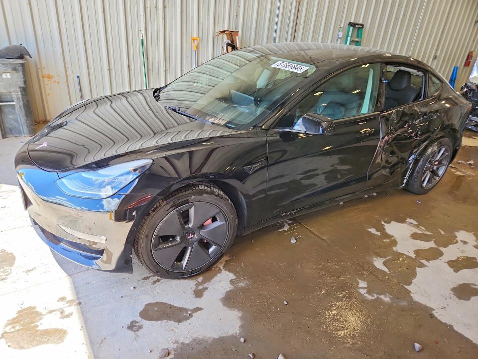 2021 Tesla Model 3 VIN 5YJ3E1EB5MF855220 COPART salvage auction — SIDE, Wi - Cert Of Title-Salvage Vehicle, sold $8,600 on 2026-07-06 (photo 1)