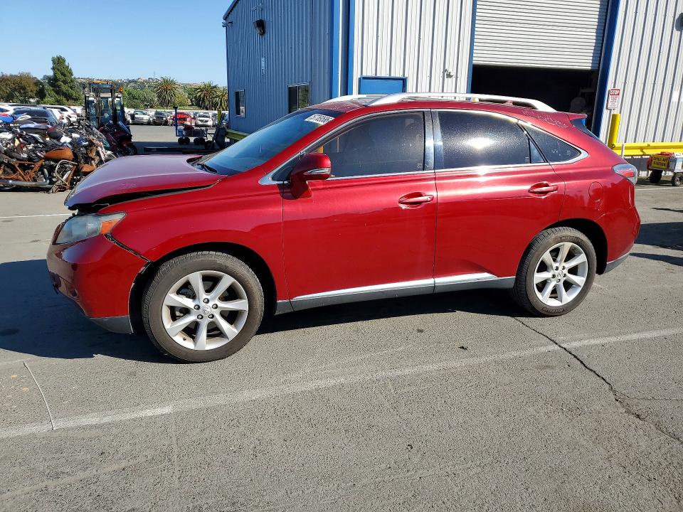 2010 Lexus Rx VIN JTJZK1BA3A2001112 COPART salvage auction — FRONT END, CA - SALVAGE CERTIFICATE, sold $3,200 on 2026-07-02 (photo 1)