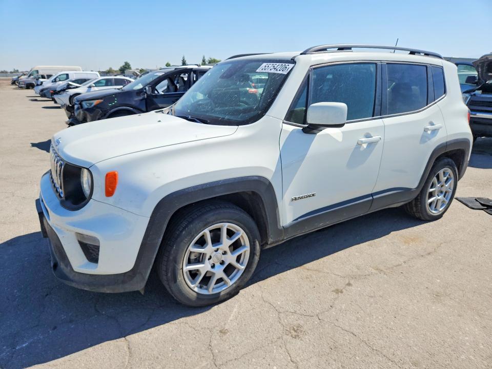 2019 Jeep Renegade VIN ZACNJABB8KPK46649 COPART salvage auction — FRONT END, Ca - Salvage Certificate, sold $1,450 on 2026-07-31 (photo 1)
