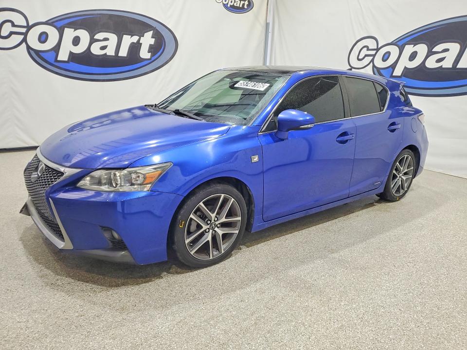 2015 Lexus Ct 200 VIN JTHKD5BH6F2225211 COPART salvage auction — MINOR DENT/SCRATCHES, CA - CERTIFICATE OF TITLE, sold $2,350 on 2026-07-23 (photo 1)