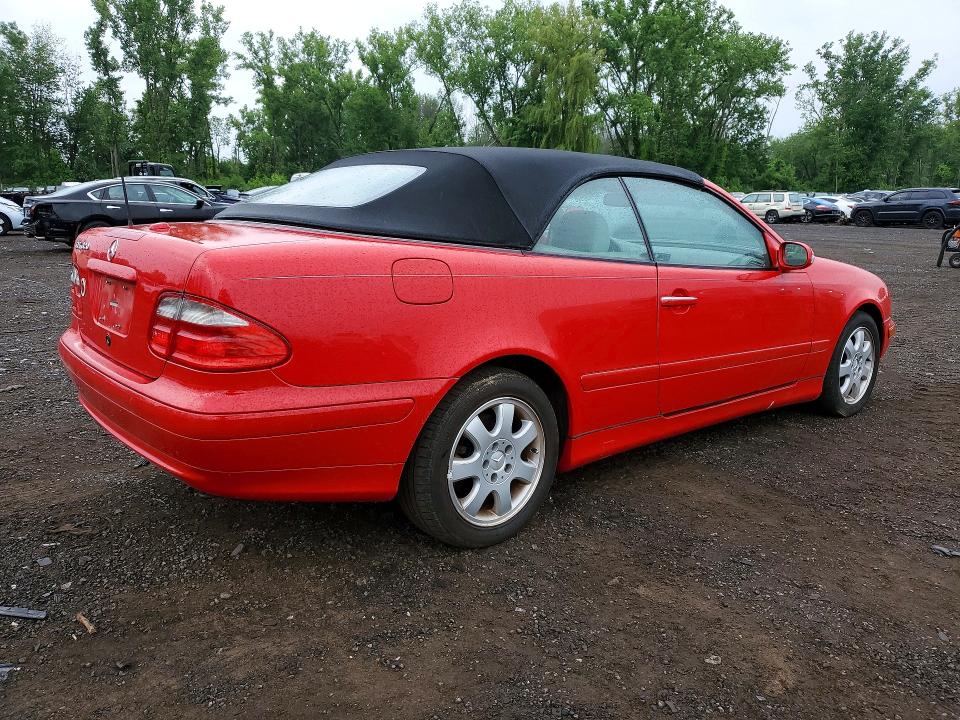 2001 Mercedes-benz Clk-class VIN WDBLK65G61T074893 COPART salvage auction — WATER/FLOOD, Ct - Cert Of Title-Flood Salvage, sold $525 on 2026-07-21 (photo 3)