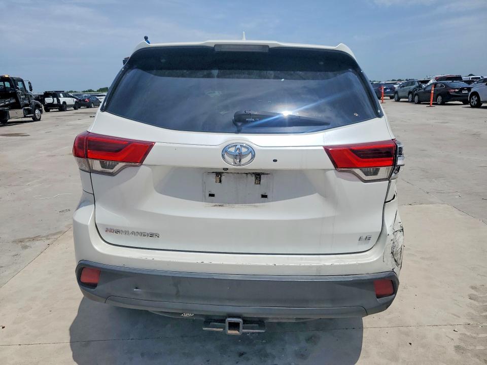 2017 Toyota Highlander VIN 5TDZZRFH5HS190496 COPART salvage auction — FRONT END, Tx - Salvage Vehicle Title, sold $3,650 on 2026-07-02 (photo 6)