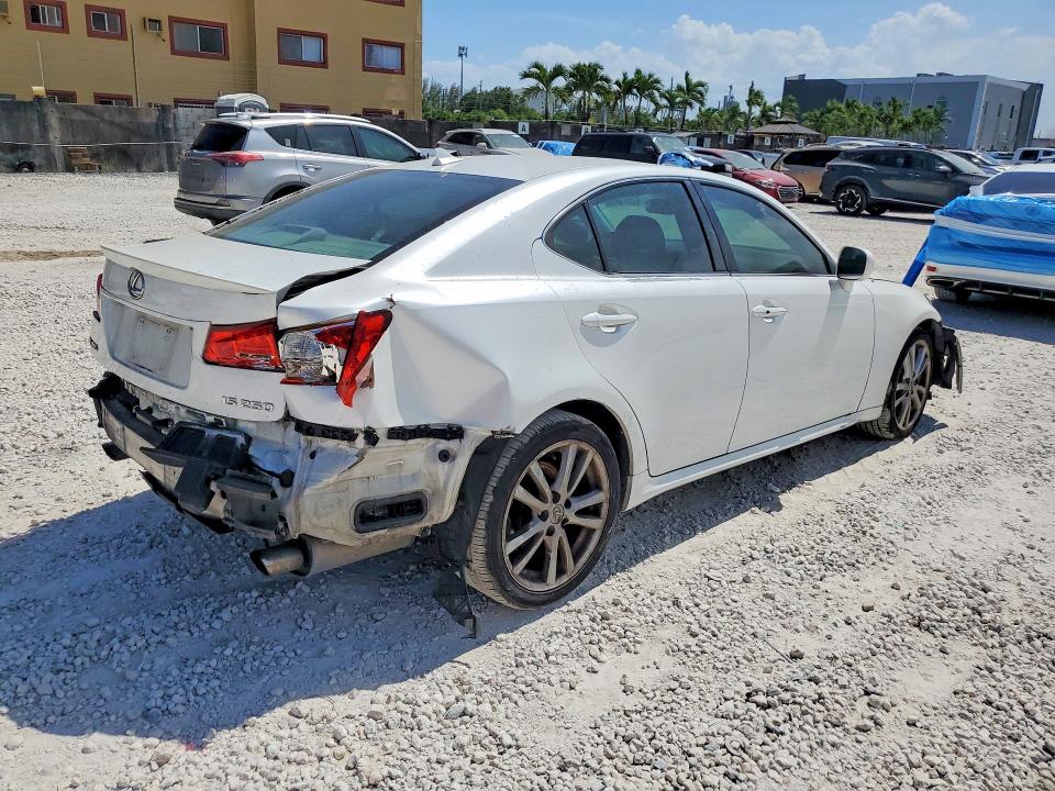 2007 Lexus Is 250 VIN JTHBK262472038397 COPART salvage auction — FRONT END, Fl - Cert Of Ttl-Rebuilt&Slvg Rbld, sold $375 on 2026-07-07 (photo 3)