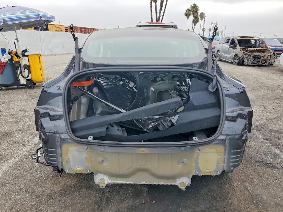 2025 Tesla VIN 5YJ3E1EA6SF080057 COPART salvage auction — REAR END, Ca - Salvage Certificate, sold $14,700 on 2026-07-24 (photo 6)