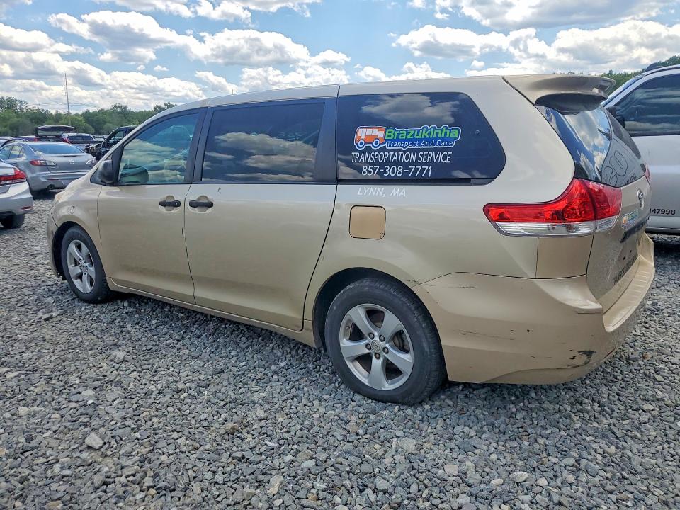2014 Toyota VIN 5TDZK3DC2ES443973 COPART salvage auction — FRONT END, MA - CERTIFICATE OF TITLE, sold $1,100 on 2026-07-14 (photo 2)