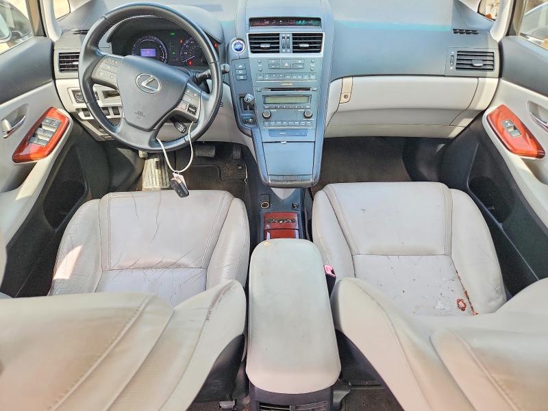 2010 Lexus Hs 250h VIN JTHBB1BA0A2017724 COPART salvage auction — FRONT END, Oh - Certificate Of Title, sold $2,600 on 2026-07-28 (photo 8)