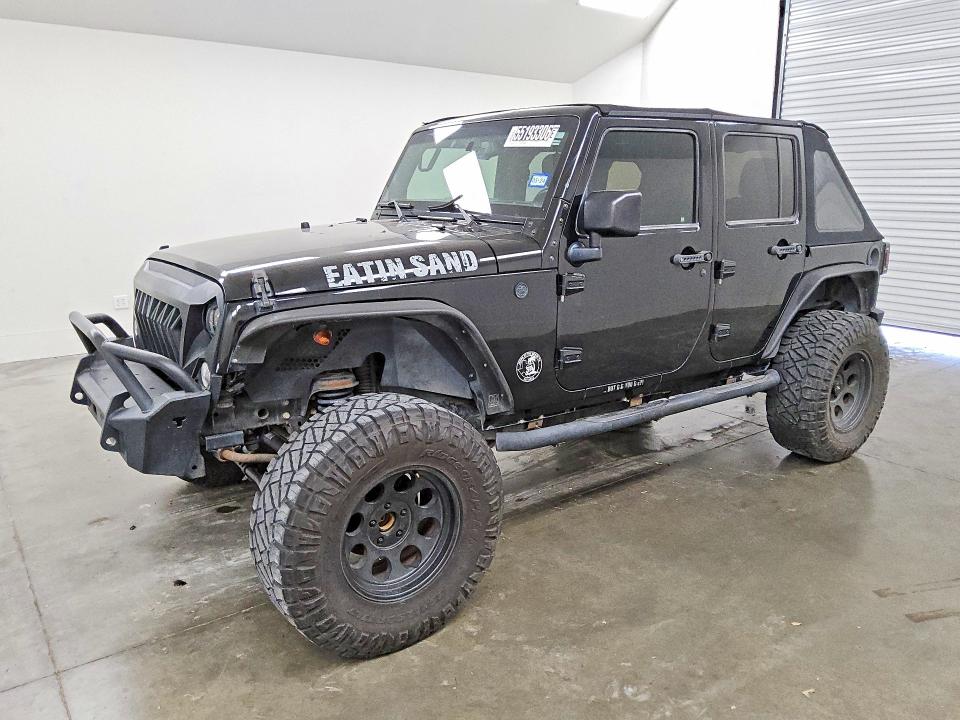 2016 Jeep Wrangler unlimited VIN 1C4BJWDG8GL228594 COPART salvage auction — MINOR DENT/SCRATCHES, Tx - Certificate Of Title, sold $3,550 on 2026-07-02 (photo 1)