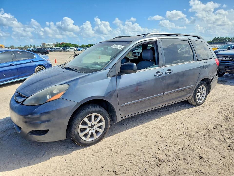 2010 Toyota Sienna VIN 5TDKK4CC6AS296284 COPART salvage auction — REAR END, Fl - Cert Of Title Slvg Rebuildable, sold $700 on 2026-07-15 (photo 1)