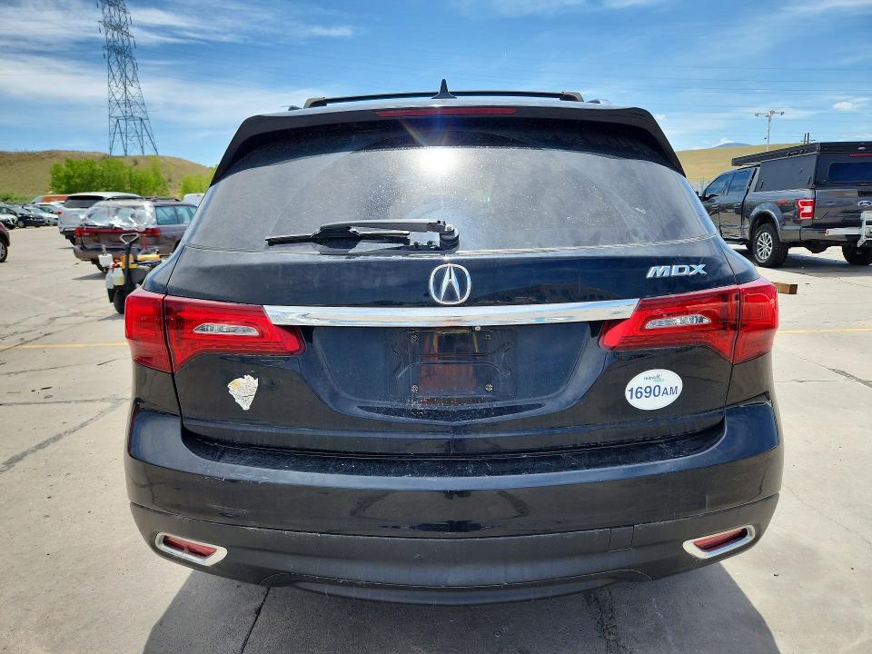 2016 Acura Mdx VIN 5FRYD4H41GB036683 COPART salvage auction — FRONT END, Co - Certificate Of Title, sold $2,500 on 2026-08-03 (photo 6)