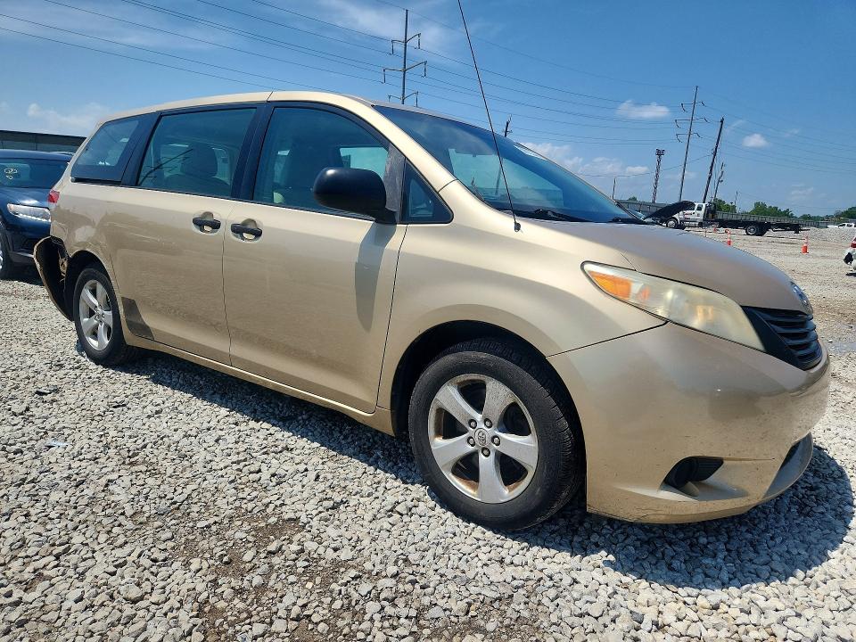 2011 Toyota Sienna VIN 5TDZK3DC7BS020785 COPART salvage auction — REAR END, Oh - Cert Of Title-Salvage, sold $950 on 2026-07-31 (photo 4)