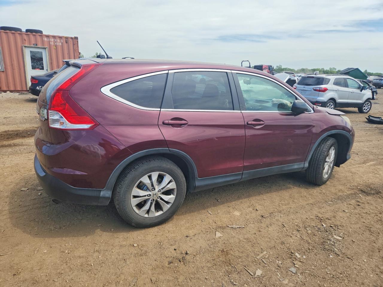 2013 Honda CR-V VIN 5J6RM4H56DL054064 COPART salvage auction — Front End, IL - SALVAGE CERTIFICATE, sold $2,700 on 2026-07-09 (photo 3)