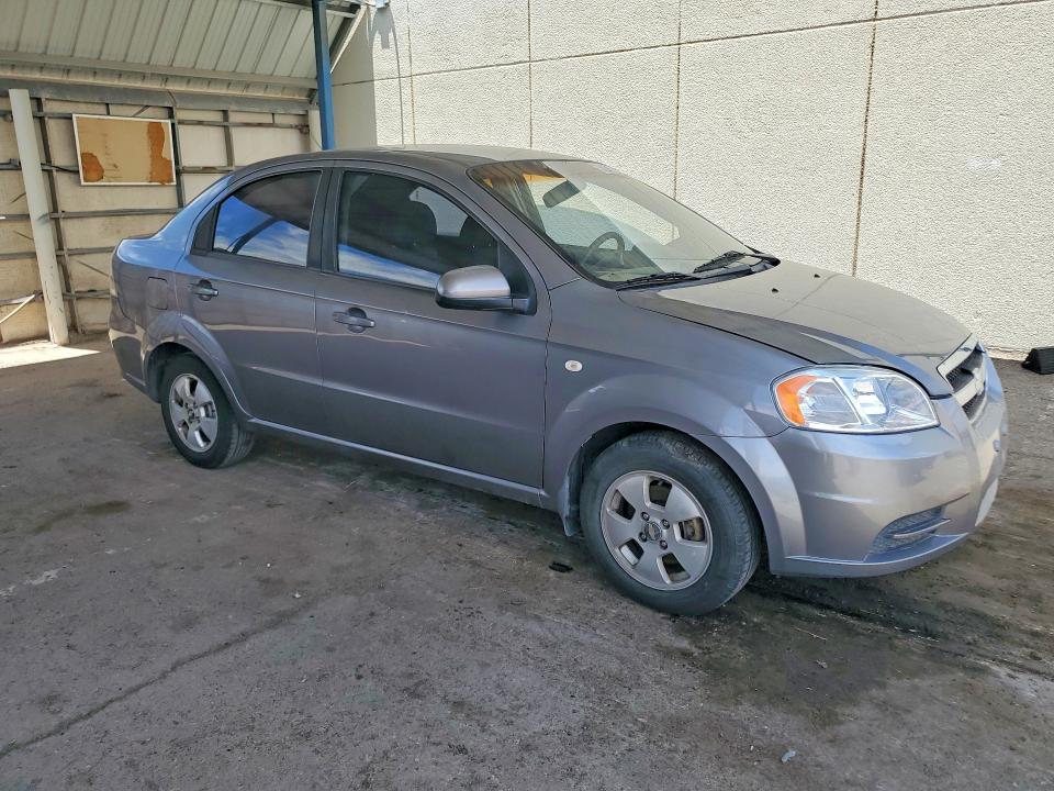 2007 Chevrolet Aveo VIN KL1TD56617B104447 COPART salvage auction — SIDE, Tx - Salvage Vehicle Title, sold $350 on 2026-07-24 (photo 4)