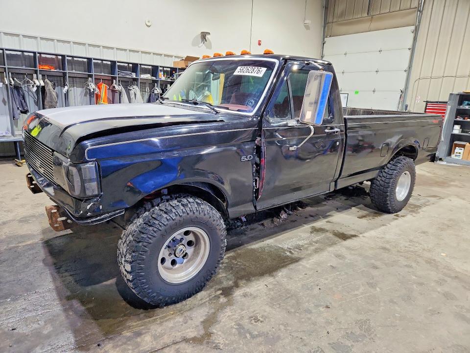 1991 Ford F-150 lightning VIN 1FTEF14N2MNA28651 COPART salvage auction — SIDE, Nh - Bill Of Sale, sold $750 on 2026-07-09 (photo 1)