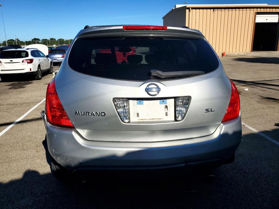 2004 Nissan Murano VIN JN8AZ08T94W212380 COPART salvage auction — FRONT END, OH - CERT OF TITLE-SALVAGE, sold $300 on 2026-07-17 (photo 6)