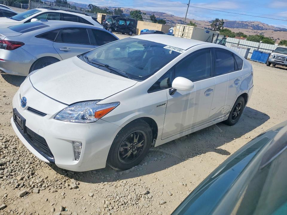 2012 Toyota Prius VIN JTDKN3DU3C5527238 COPART salvage auction — VANDALISM, CA - SALVAGE CERTIFICATE, sold $1,350 on 2026-07-28 (photo 1)
