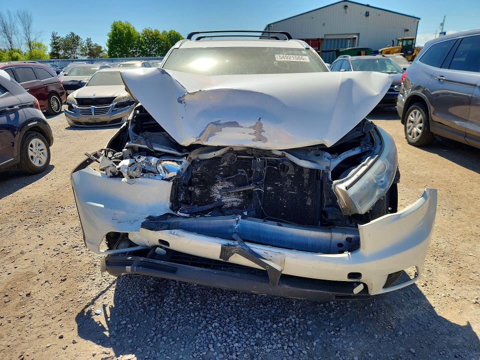 2015 Toyota Highlander VIN 5TDDKRFH5FS209480 COPART salvage auction — FRONT END, On - Permit Salvage, sold $7,800 on 2026-07-14 (photo 5)