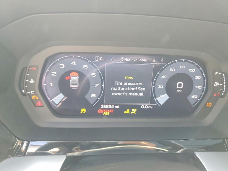 2023 Audi A3 VIN WAUHUDGY1PA062017 COPART salvage auction — MECHANICAL, Fl - Cert Of Title Slvg Rebuildable, sold $7,500 on 2026-07-10 (photo 9)