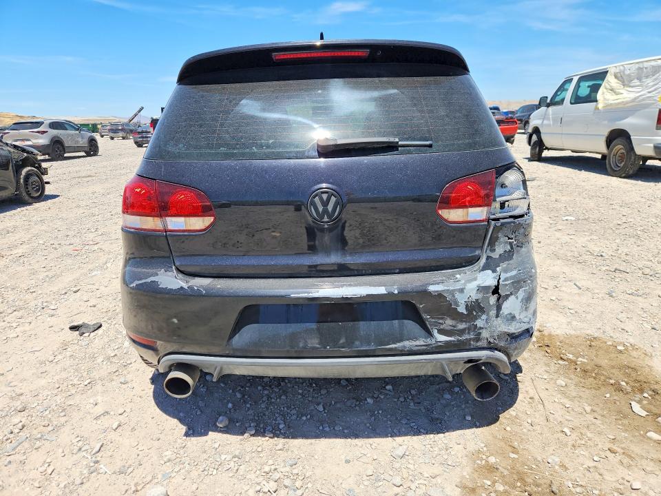 2012 Volkswagen Gti VIN WVWED7AJ1CW223577 COPART salvage auction — REAR END, Ut - Salvage Certificate, sold $1,850 on 2026-07-24 (photo 6)