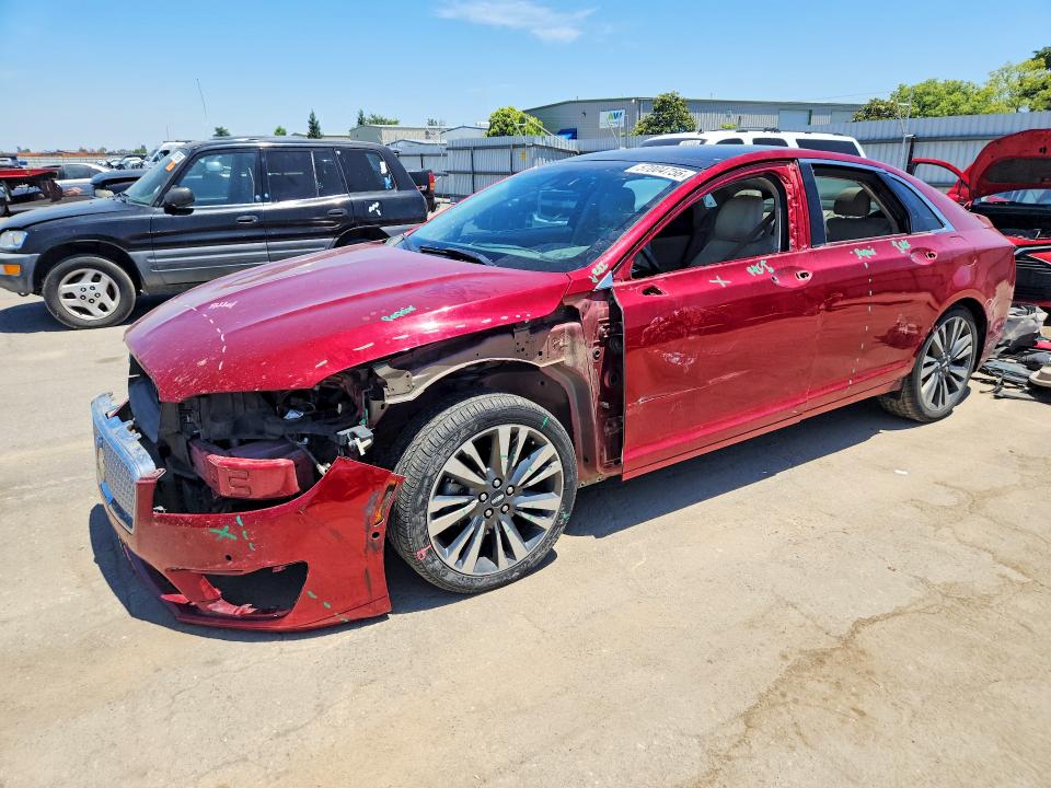 2017 Lincoln Mkz VIN 3LN6L5MU4HR641364 COPART salvage auction — FRONT END, CA - SALVAGE CERTIFICATE, sold $1,600 on 2026-07-24 (photo 1)