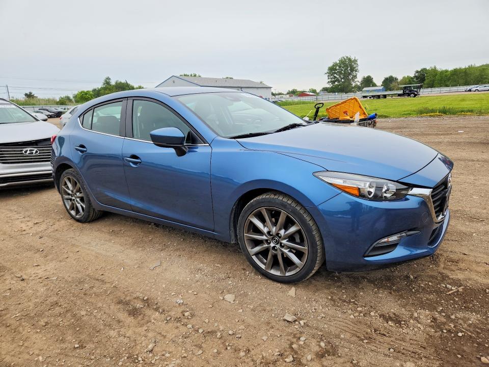 2018 Mazda 3 VIN 3MZBN1L35JM254840 COPART salvage auction — HAIL, OH - CERT OF TITLE-SALVAGE, sold $7,200 on 2026-07-09 (photo 4)