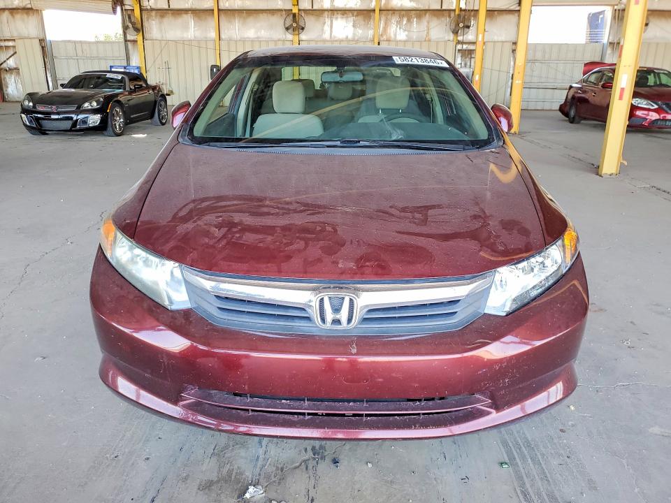 2012 Honda Civic VIN 2HGFB2F50CH612591 COPART salvage auction — REAR END, Az - Cert Of Title - Salvage, sold $2,050 on 2026-07-06 (photo 5)