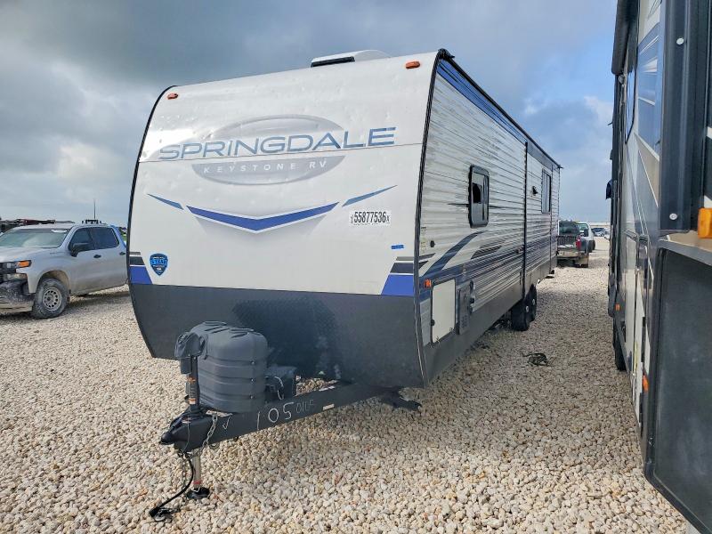 2025 Keystone Springdale VIN 4YDTSGR23S7100105 COPART salvage auction — HAIL, TX - CERTIFICATE OF TITLE, sold $9,000 on 2026-07-14 (photo 2)