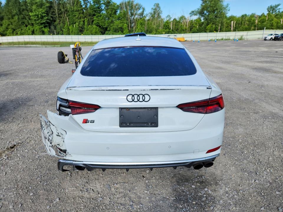 2018 Audi VIN WAUB4CF59JA135391 COPART salvage auction — REAR END, Ny - Mv-907A Salvage Certificate, sold $8,000 on 2026-07-13 (photo 6)