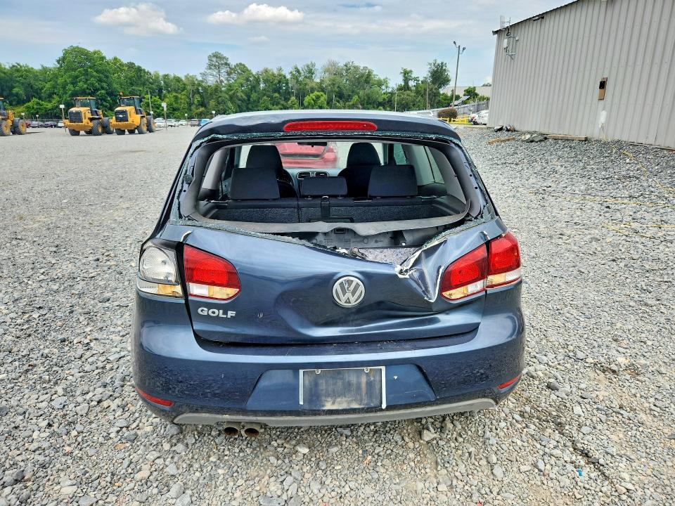 2012 Volkswagen Golf VIN WVWBB7AJ4CW196559 COPART salvage auction — REAR END, Ga - Cert Of Title-Salvage, sold $475 on 2026-08-04 (photo 6)