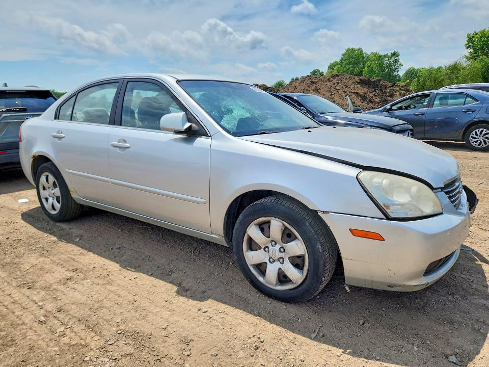 2007 Kia Optima VIN KNAGE123775158181 COPART salvage auction — FRONT END, Oh - Cert Of Title-Salvage, sold $425 on 2026-07-09 (photo 4)