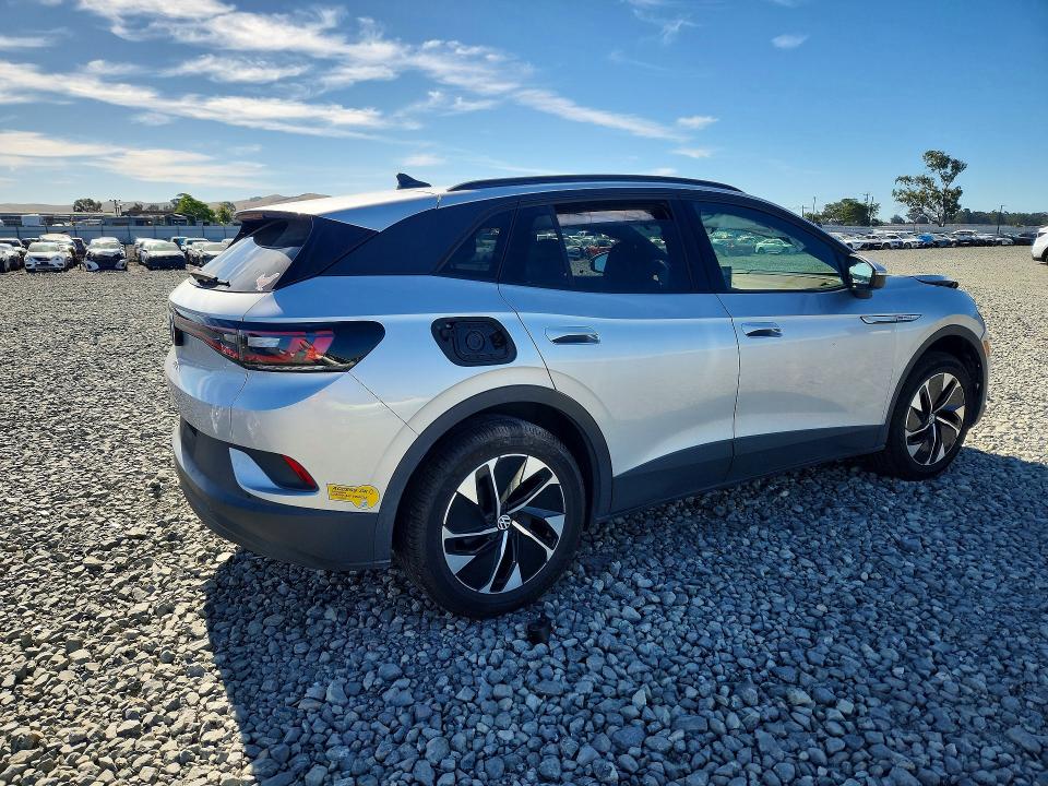 2022 Volkswagen Id.4 VIN WVGGNPE22NP065946 COPART salvage auction — FRONT END, Ca - Salvage Certificate, sold $9,500 on 2026-08-06 (photo 3)