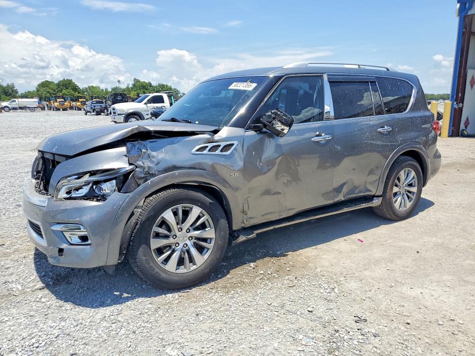 2017 Infiniti Qx80 VIN JN8AZ2NE9H9156981 COPART salvage auction — SIDE, Fl - Cert Of Title Slvg Rebuildable, sold $2,600 on 2026-07-14 (photo 1)
