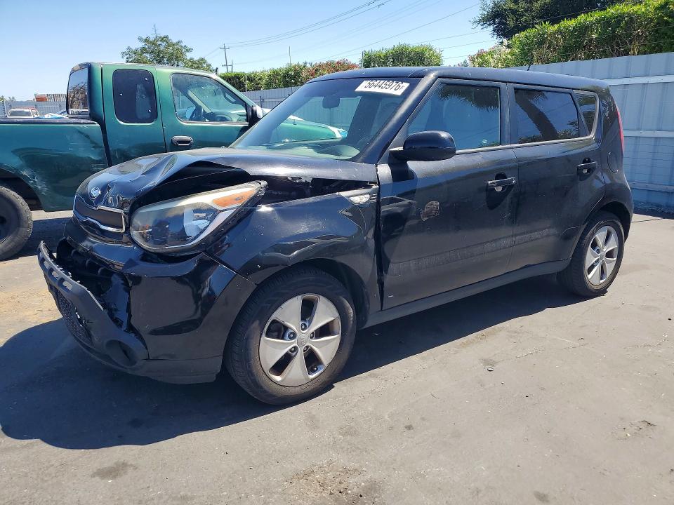 2014 Kia Soul VIN KNDJN2A25E7111479 COPART salvage auction — FRONT END, Ca - Salvage Certificate, sold $525 on 2026-07-14 (photo 1)