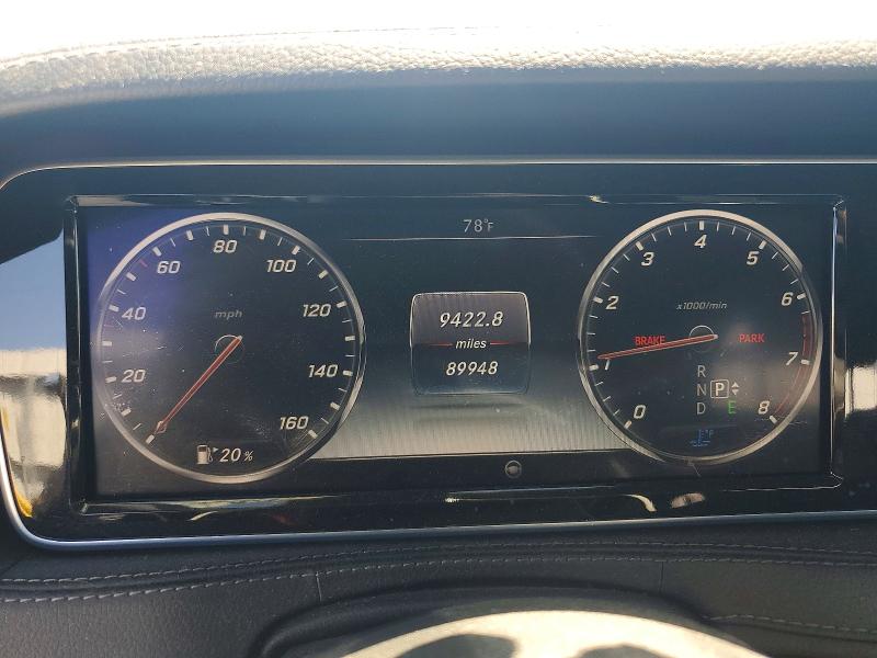 2015 Mercedes-benz S-klasse VIN WDDUG8CB2FA156655 COPART salvage auction — SIDE, Ca - Salvage Certificate, sold $4,850 on 2026-07-13 (photo 9)