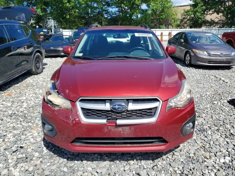 2013 Subaru Impreza VIN JF1GPAL60D2862764 COPART salvage auction — FRONT END, MA - CERT OF TITLE-RECONSTRCTD COLL, sold $575 on 2026-07-23 (photo 5)