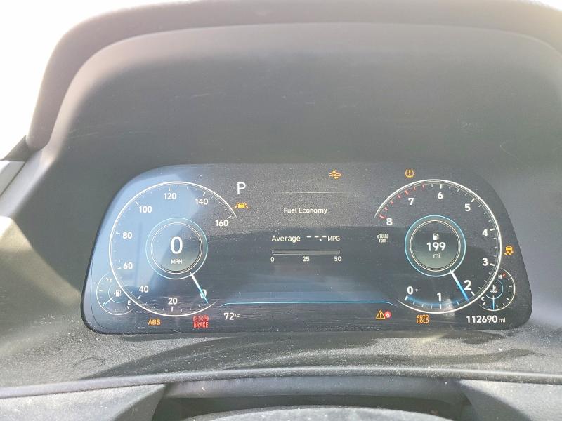 2020 Hyundai VIN 5NPEF4JA8LH038540 COPART salvage auction — REAR END, Ca - Salvage Certificate, sold $3,850 on 2026-07-15 (photo 9)
