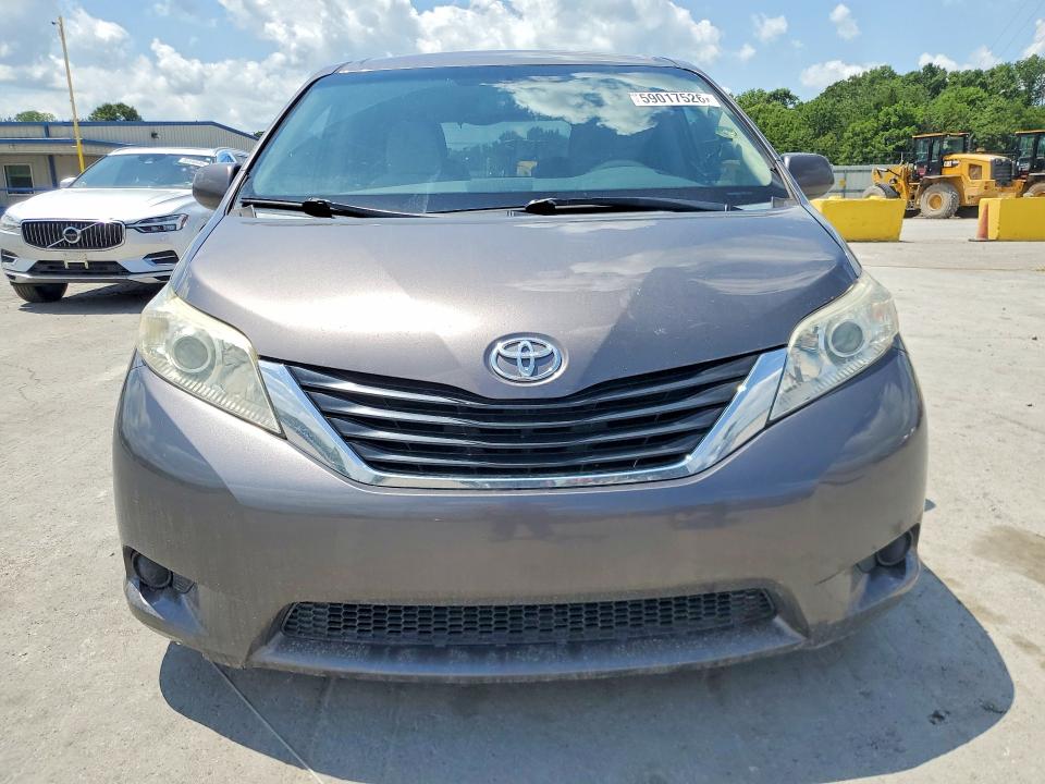 2014 Toyota Sienna VIN 5TDKK3DC7ES457871 COPART salvage auction — SIDE, Tn - Salvage Certificate, sold $575 on 2026-07-20 (photo 5)