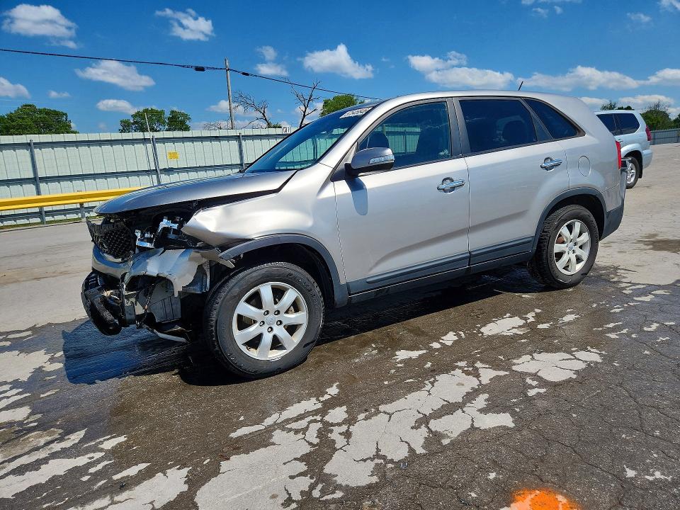 2013 Kia Sorento VIN 5XYKT3A1XDG378626 COPART salvage auction — FRONT END, Tn - Salvage Certificate, sold $1,400 on 2026-07-27 (photo 1)