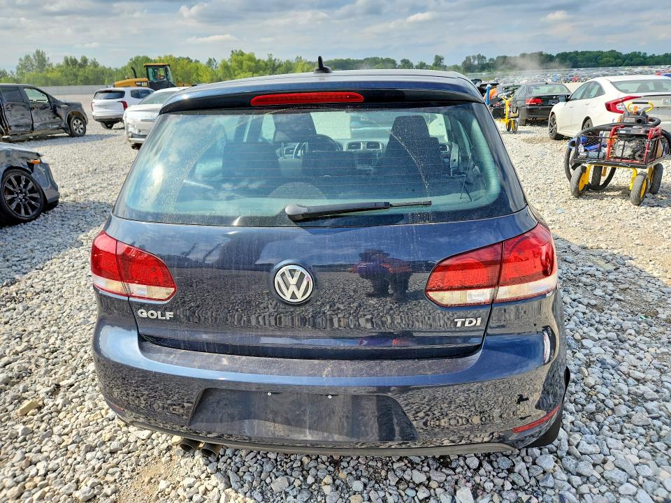 2011 Volkswagen Golf VIN WVWDM7AJXBW231431 COPART salvage auction — FRONT END, Mi - Dealer Only Clean Title, sold $775 on 2026-07-04 (photo 6)