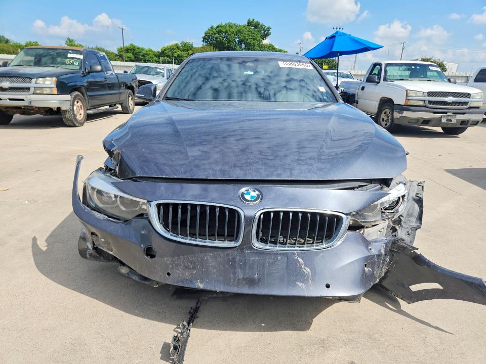 2019 BMW 4er VIN WBA4J3C58KBL08285 COPART salvage auction — FRONT END, Tx - Salvage Vehicle Title, sold $450 on 2026-07-23 (photo 5)