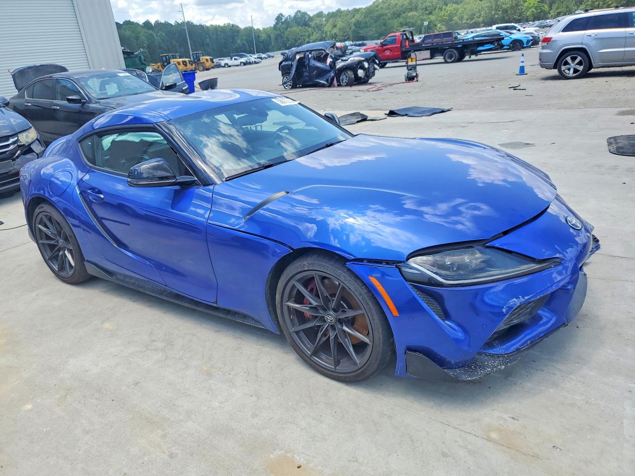 2026 Toyota Supra VIN WZ1DB0G02TW072032 COPART salvage auction — Front End, GA - CERT OF TITLE-SALVAGE, sold $25,750 on 2026-08-10 (photo 4)
