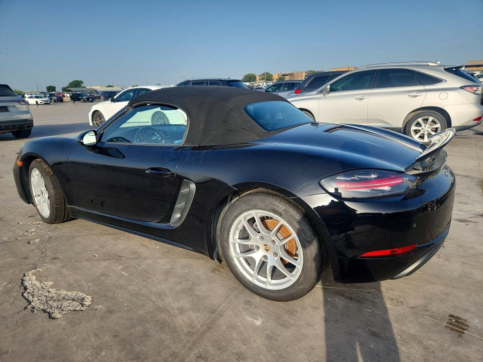 2019 Porsche Boxster VIN WP0CA2A88KS211061 COPART salvage auction — WATER/FLOOD, Tx - Salvage Title-Flood Damage, sold $15,100 on 2026-07-09 (photo 2)