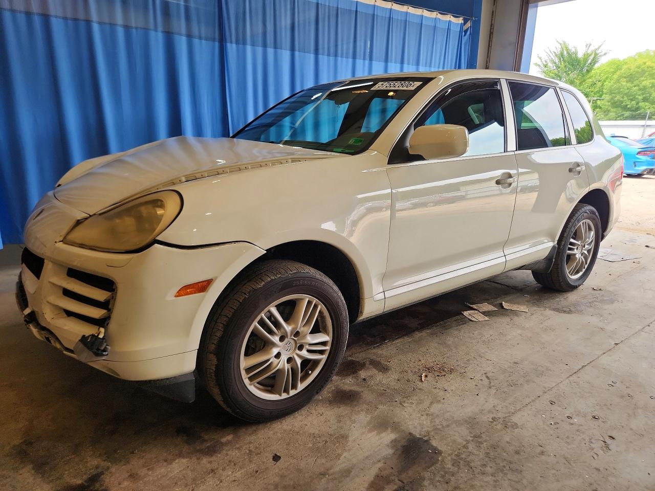 2008 Porsche Cayenne VIN WP1AA29P98LA12427 COPART salvage auction — Front End, VA - CERT OF TITLE - SALVAGE, sold $350 on 2026-06-30 (photo 1)