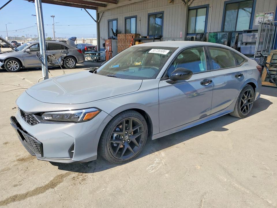 2026 Honda Civic VIN 2HGFE2F58TH573286 COPART salvage auction — FRONT END, Ca - Salvage Certificate, sold $10,400 on 2026-07-30 (photo 1)