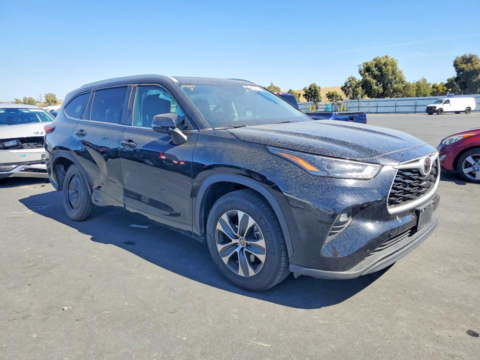 2023 Toyota Highlander VIN 5TDKDRAHXPS044486 COPART salvage auction — SIDE, Ca - Salvage Certificate, sold $16,200 on 2026-07-08 (photo 4)