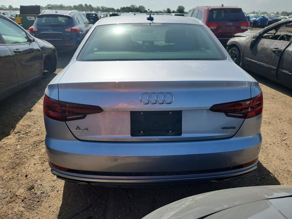 2019 Audi A4 VIN WAUENAF40KA116560 COPART salvage auction — UNDERCARRIAGE, IL - SALVAGE CERTIFICATE, sold $250 on 2026-07-28 (photo 6)