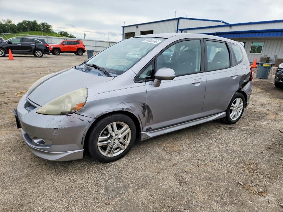 2007 Honda Fit VIN JHMGD386X7S065092 COPART salvage auction — FRONT END, Ga - Cert Of Title-Salvage, sold $225 on 2026-07-28 (photo 1)